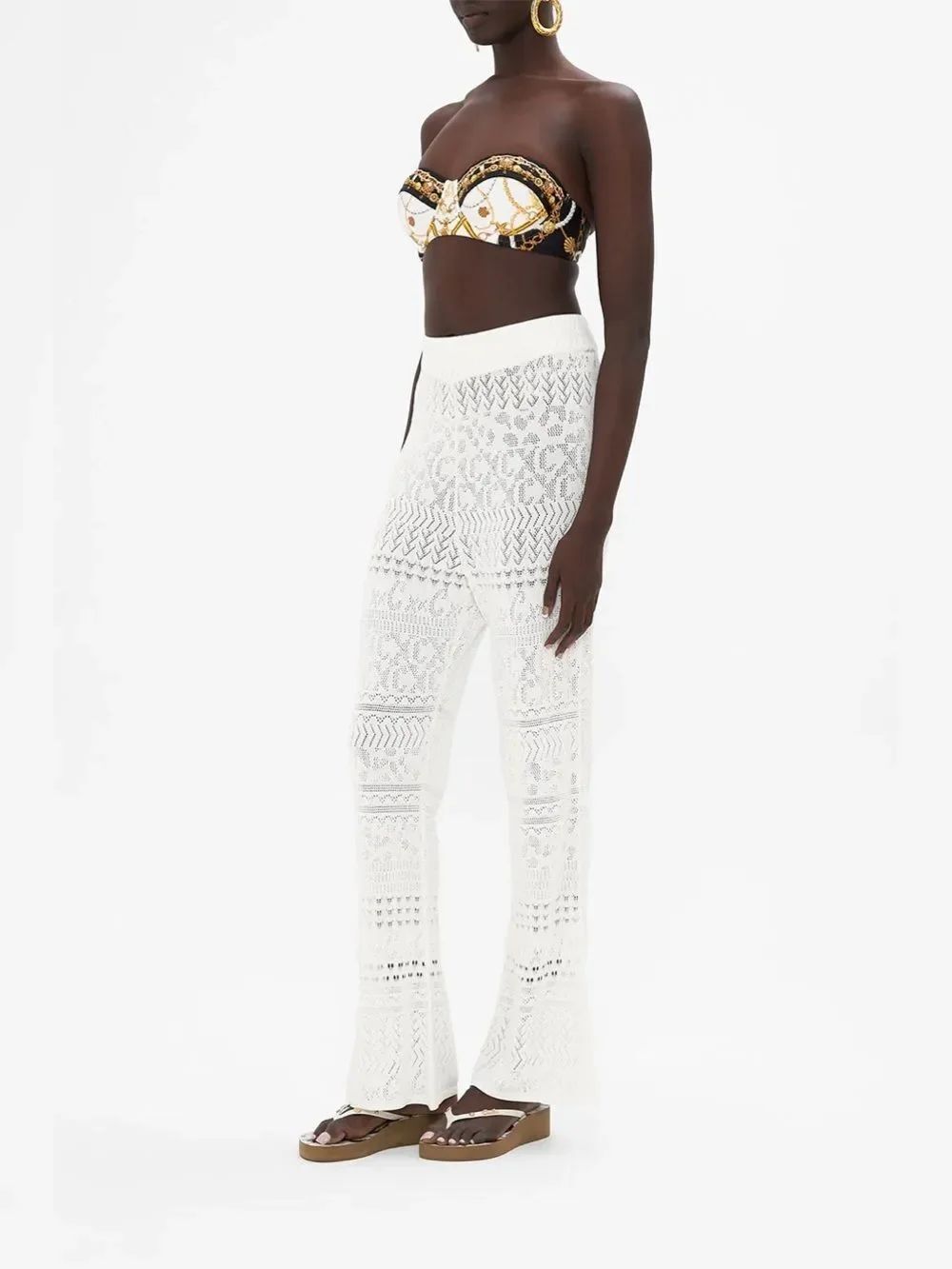 NWT CAMILLA Flared Pointelle Knit Pant
in “Sea Charm” - Picture 4 of 13